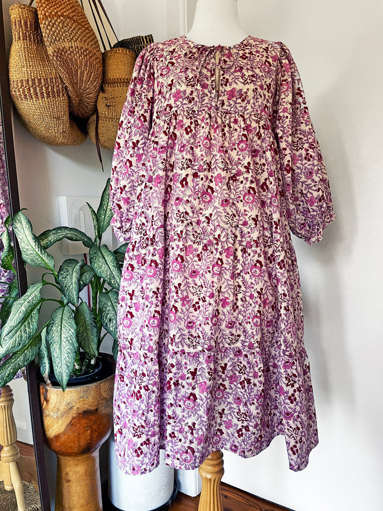 Chowchilla Vintage ARKIE Dress (Midi) • "Petal Whimsy" • NEW