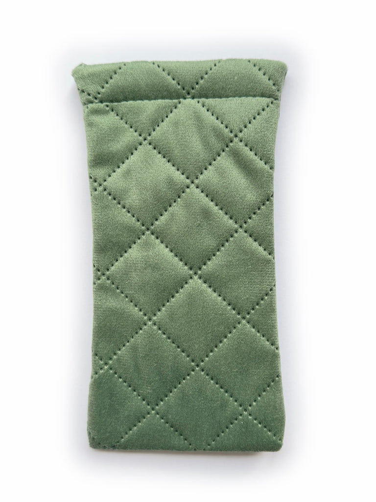 Quilted Glasses Case • (Sage) NEW