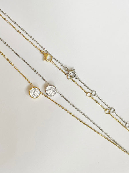 The SOLITAIRE Diamond Pendant Necklace (Yellow Gold) • NEW