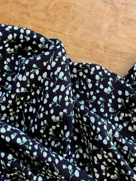 Pre-Loved Black & White Floral Dress • Size 10