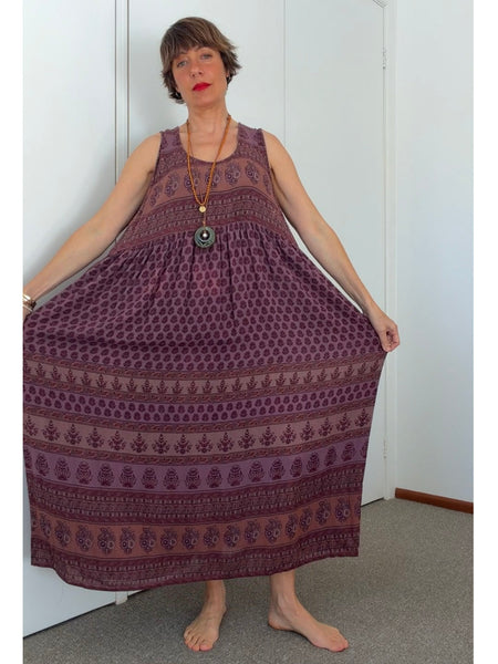 Pre-Loved Indian Rayon Sundress • Size XL