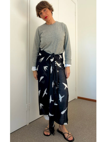 Pre-Loved Birds Scarf/Sarong • 200cm x 100cm