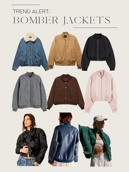 Pre-Loved Quilted Bomber Jacket • Size 6