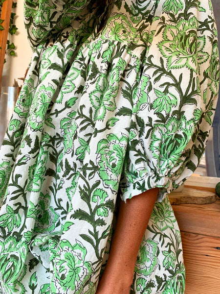 Chowchilla Vintage Arkie Dress "Ivy Green" • LAST ONE (Size XXL)