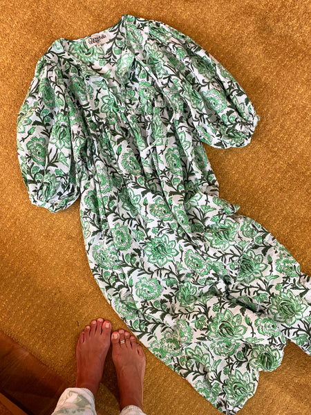 Chowchilla Vintage Arkie Dress "Ivy Green" • LAST ONE (Size XXL)