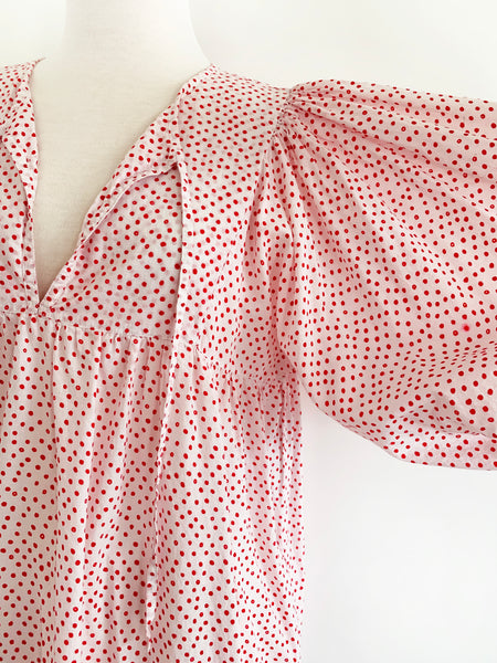 Chowchilla Vintage Arkie Dress "Spotty Dotty Red"