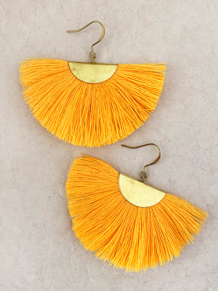 Fanfare Tassel Earrings (Canary)