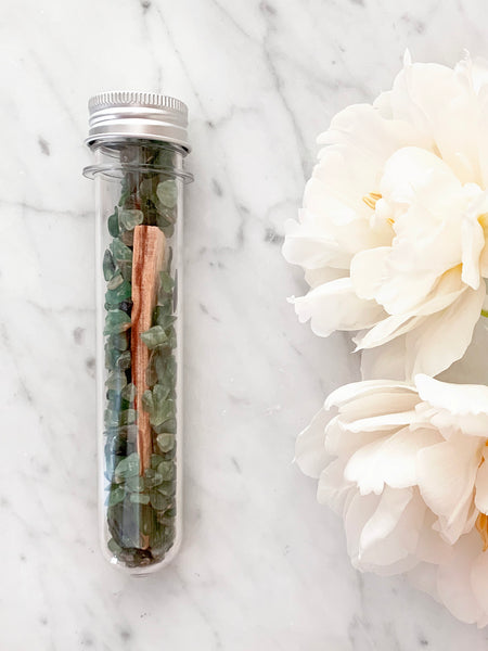 Crystal Infused Palo Santo Kit (Green Aventurine)