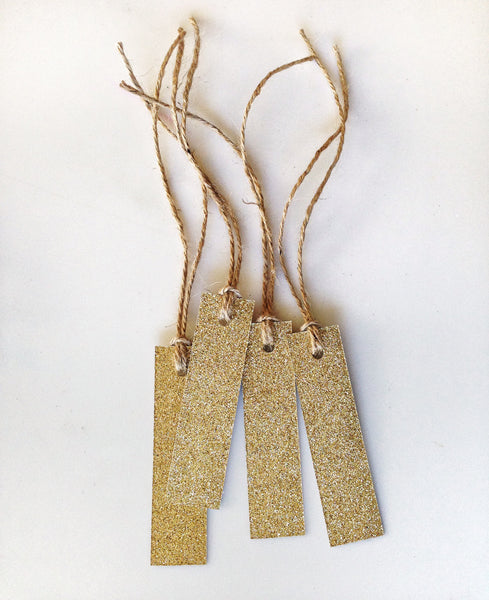 GOLD Glitter Bomb Gift Tags (Set of 4)