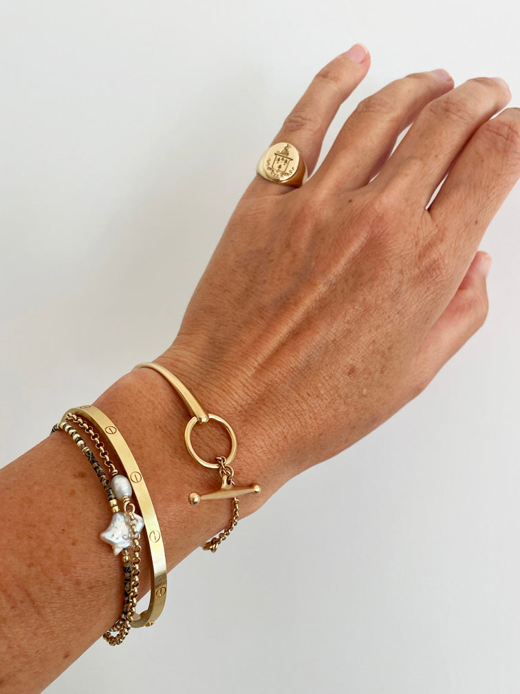 HERMES 18k Rose Gold Filet d'Or Bracelet – Table Tonic