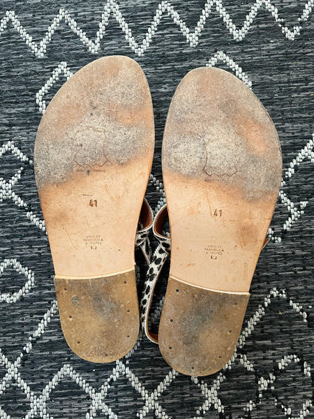 K.Jacques Calf Hair "Barigoule" Sandals • (Size 41)