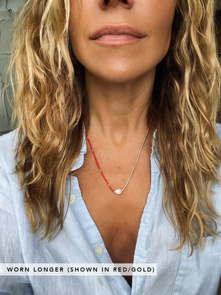 LEILANI Freshwater Pearl Choker (White/Gold)