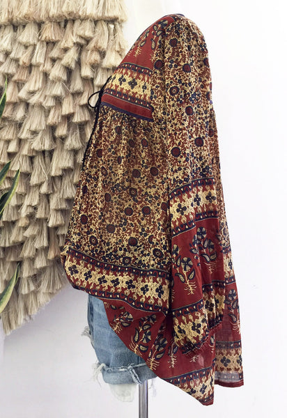 Chowchilla Vintage Indian Gypset Blouse "Manaya"