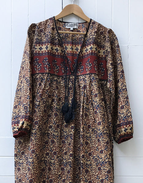 Chowchilla Vintage Indian Gypset Dress "Manaya" • LAST ONE (Size XS)