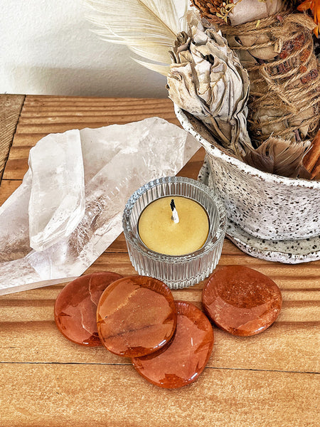 Palm Stone Crystal (Red Aventurine)