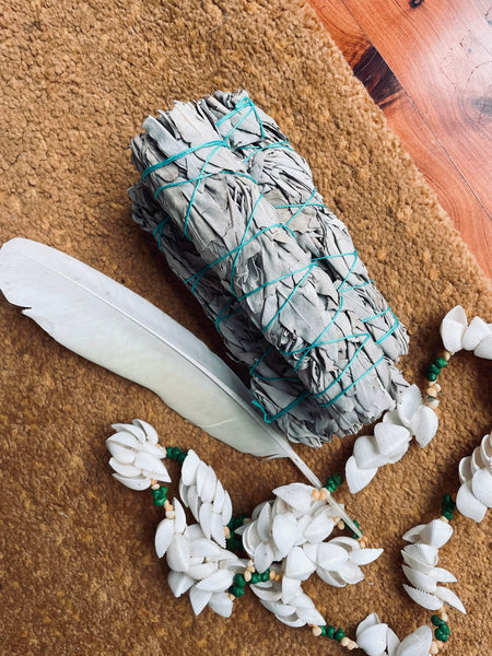 Clearing White Sage Smudge Stick LARGE (15cm) • NEW