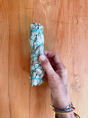 Clearing White Sage Smudge Stick LARGE (15cm) • NEW