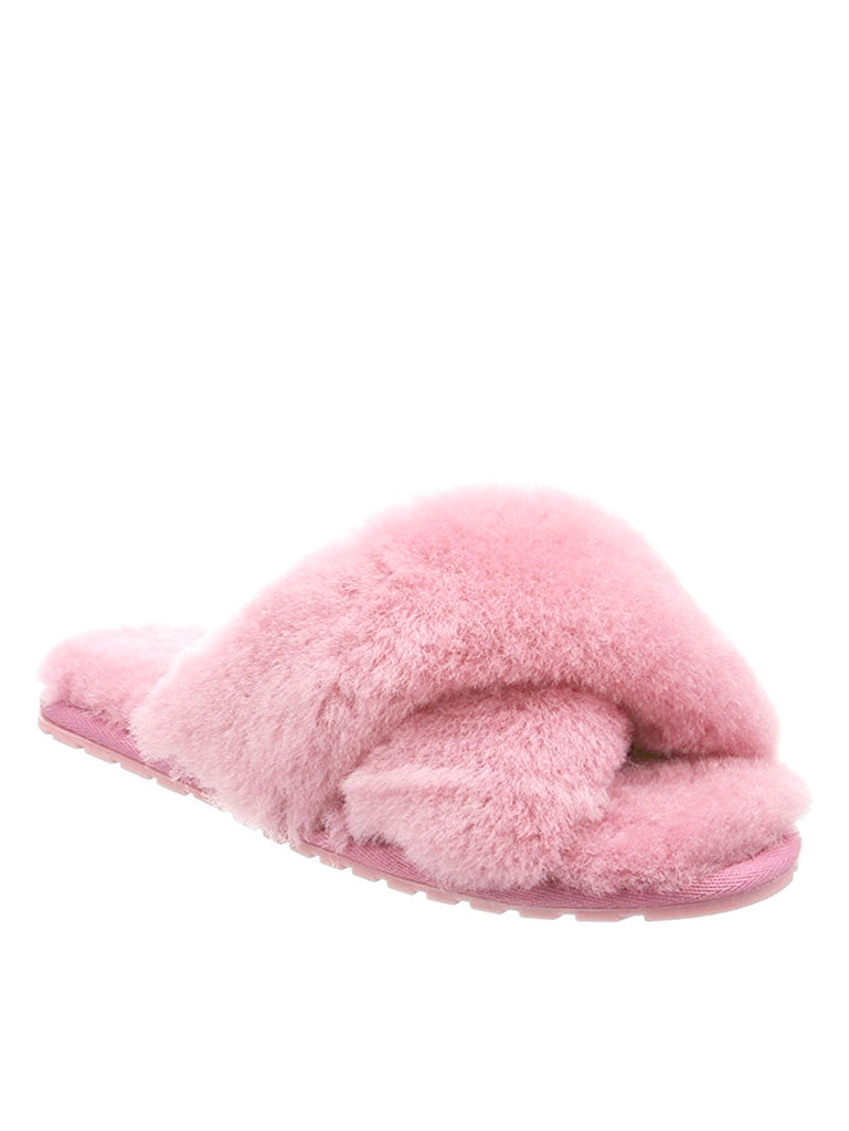 Shearling Mayberry Slides (Baby Pink)
