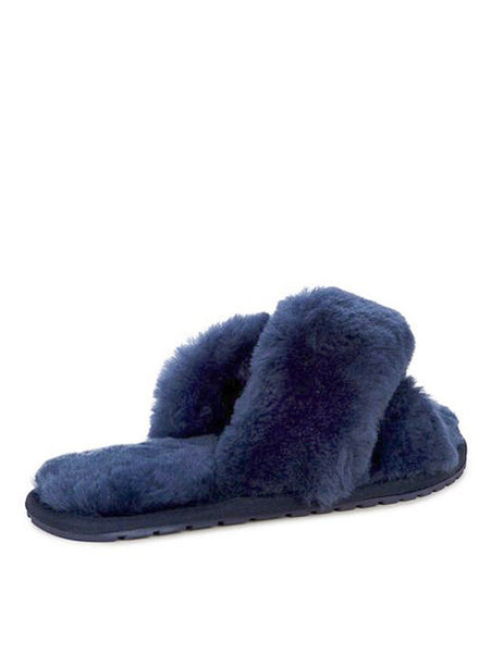 Shearling Mayberry Slides (Midnight)