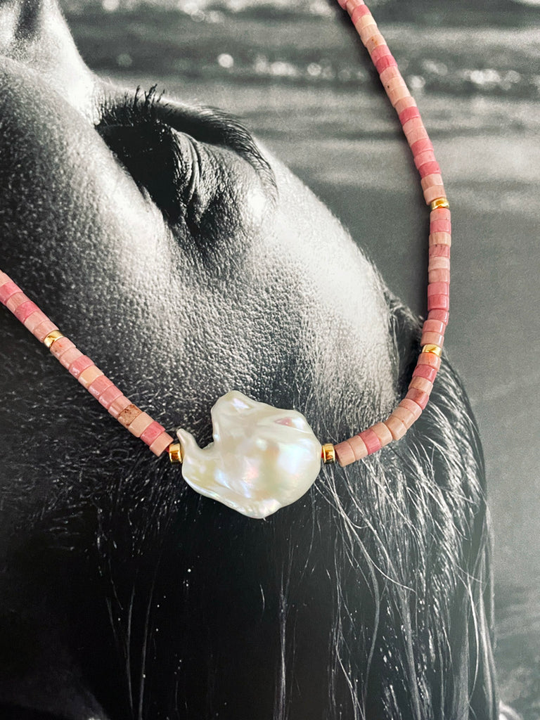 Heishi shell best sale necklace