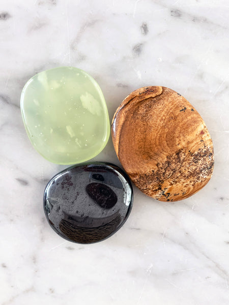 Palm Stone Crystal (Picture Jasper)