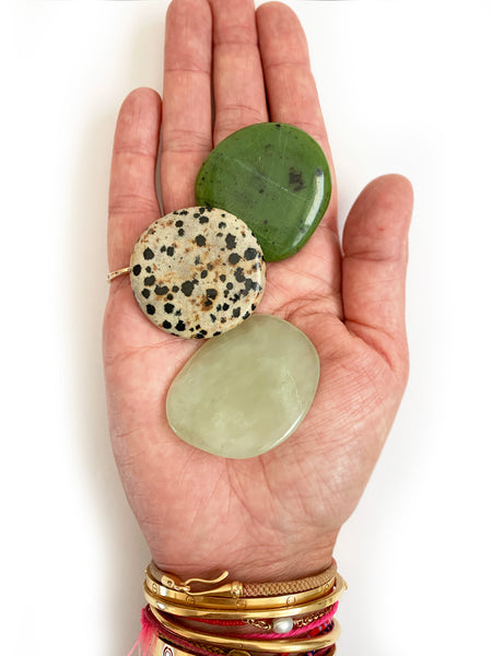 Palm Stone Crystal (Dalmation Jasper)