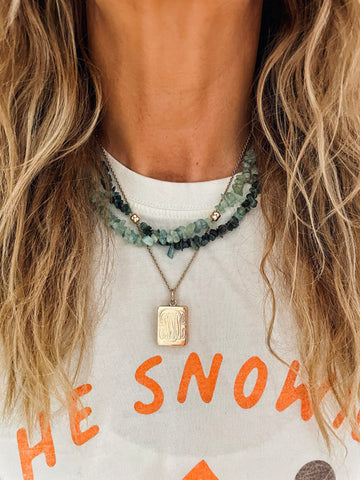 The Surfer Boy Necklace (Aquamarine)