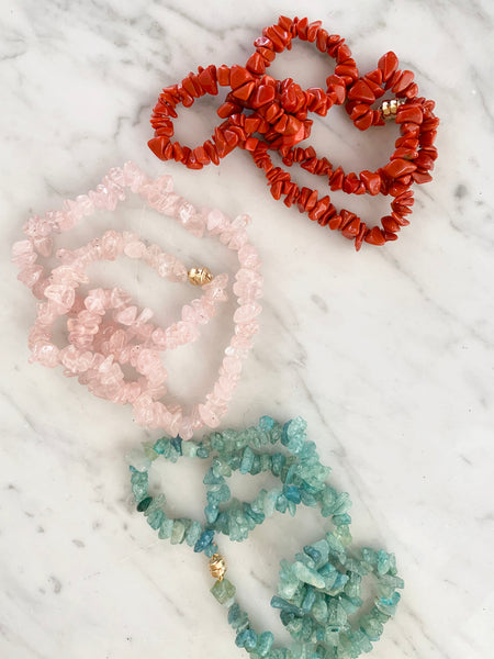 The Surfer Boy Necklace (Aquamarine)