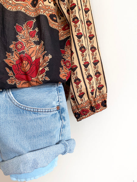 Chowchilla Vintage Indian GYPSET Blouse • "Anouk" • BACK IN STOCK