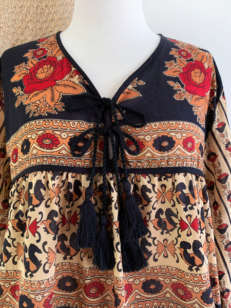 Chowchilla Vintage Indian GYPSET Blouse • "Anouk" • BACK IN STOCK