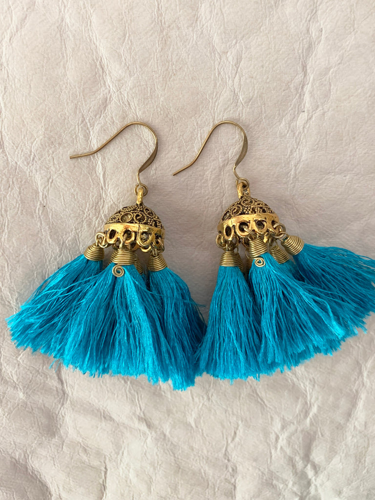 Buy Teal Blue Earrings for Women by QURA Online  Ajiocom
