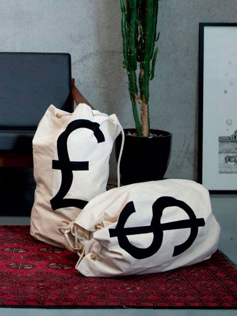 Canvas sales money bags